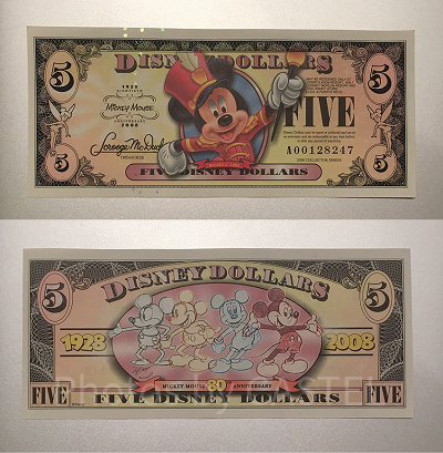 5ドル紙幣:ミッキーデザイン