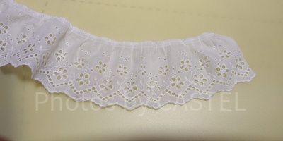 今回シャツに使用した8cm幅のレース