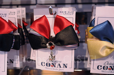 赤井のリボンヘアクリップ