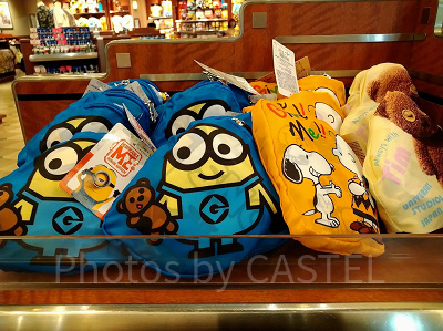 ミニオンの総柄エコバック（収納した状態）