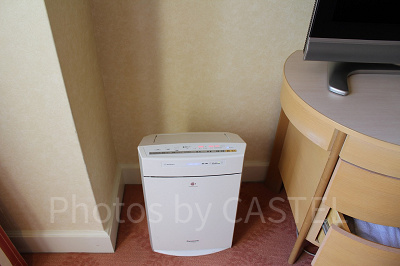 加湿機能つき空気清浄機を全室に完備