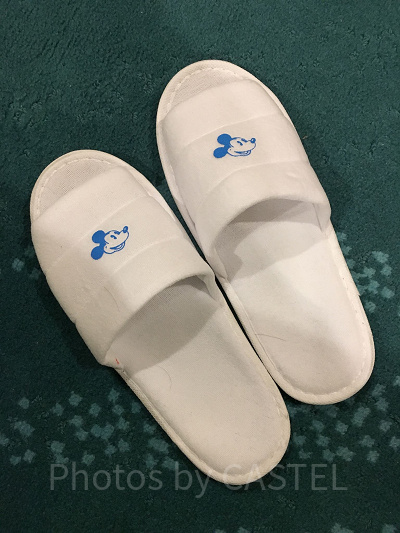 アメニティのスリッパ