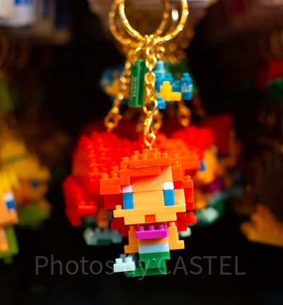 アリエルのナノブロック型キーチェーン