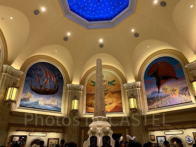 円形のスタンバイレーンに到着！