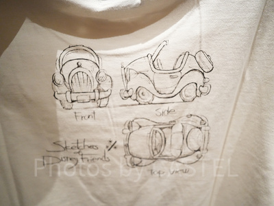 鉛筆スケッチTシャツ裏