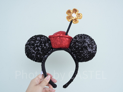 オールドミニースパンコールカチューシャの裏側