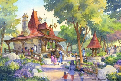 美女と野獣エリア（仮称）ベルの家　外観（プレスリリースより引用）