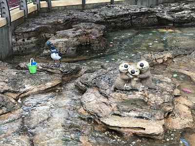 ベッキーやナマコたちも屋外で皆さんをお出迎え。