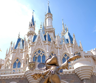 シンデレラ城の裏