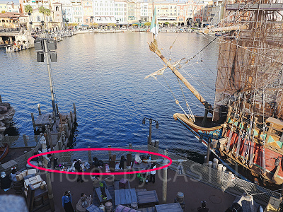 ビリーヴの自由席の場所取りの様子(フォートレス)14:30ごろ