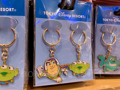 バズ・ライトイヤー&リトルグリーンメンのディズニーペアキーチェーン