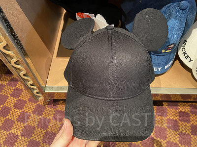 ミッキー耳付きキャップ
