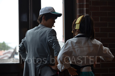 テラスにもキャラクターが登場！／名探偵コナンミステリー・レストラン2023