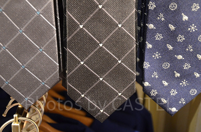 チェックネクタイ①（黒）