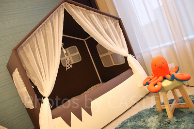 キッズフレンドリー ルームの子供用テント