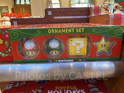 パワーアップアイテムのクリスマスオーナメントセット/USJクリスマスグッズ 2022