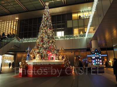 JRゲートタワーのクリスマスツリー