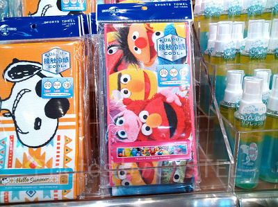セサミストリートのひんやりタオル