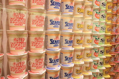 カップヌードルの展示