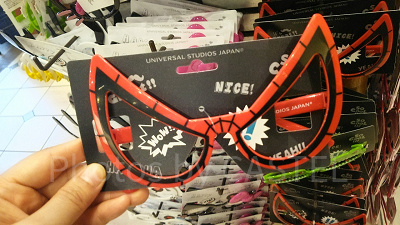 スパーダーマンの伊達眼鏡/ユニバーサルスタジオストアで撮影