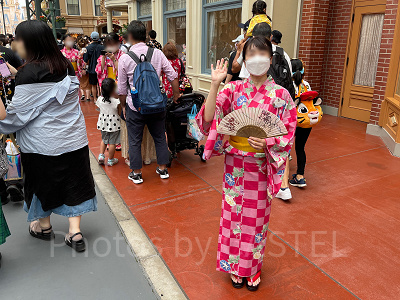 ディズニーキャストの浴衣姿