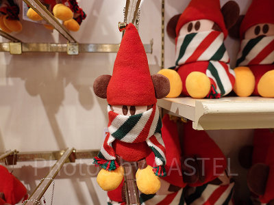 ディズニー・クリスマス・リルリンリングッズ：ぬいぐるみバッジ