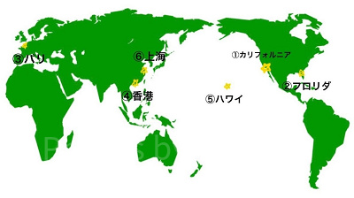 世界のディズニー地図