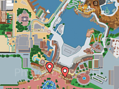 ディズニーシーのトイレマップ：メインエントランス