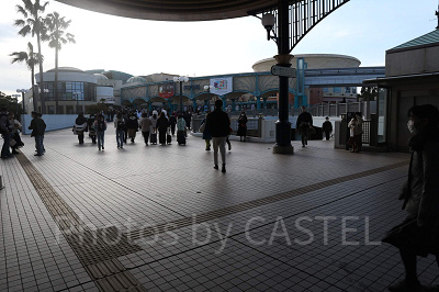ディズニーシー3月混雑状況レポート：舞浜駅（8:50頃）