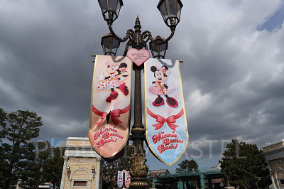 ディズニーシー3月混雑状況レポート：ミニーの装飾