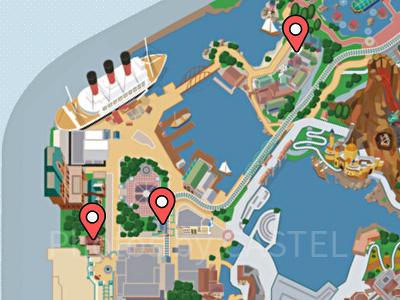 ディズニーシーのトイレマップ：アメリカンウォーターフロント