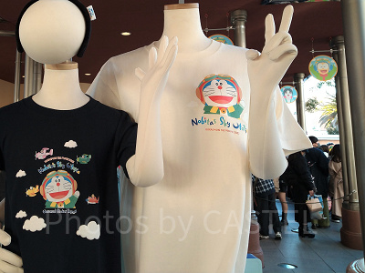 ドラえもんTシャツ（左胸ワンポイント）