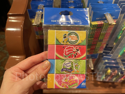 消しゴムセット(ディズニー夏のフルーツグッズ)