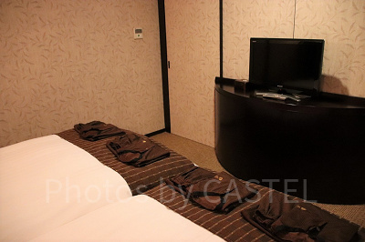 ユーラシアスイートのベッドルーム