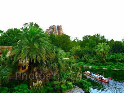 エクスプローラーズ・カヌーでジャングルに囲まれた川を探検できる