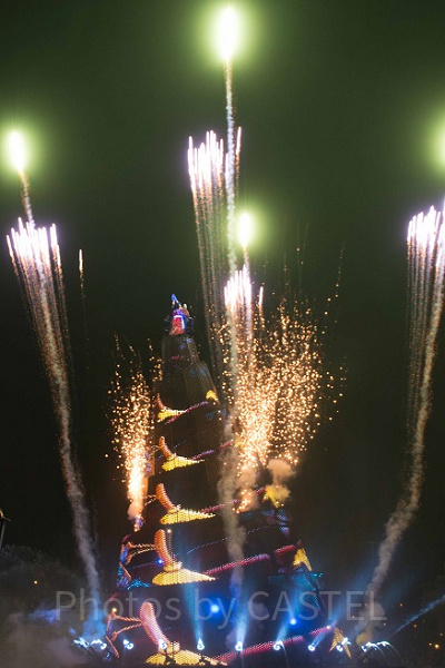 ファンタズミック！ キャラクター＆パイロ（TDS・夜） 設定：35㎜ SS1/40 F4.5 ISO500