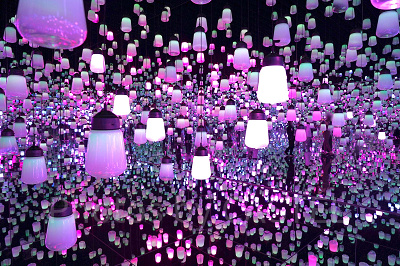 呼応するランプの森 - ワンストローク