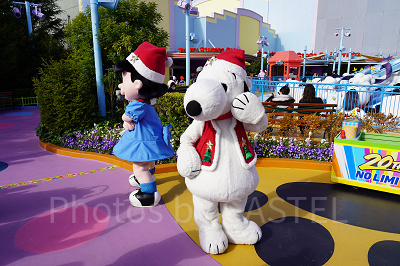 スヌーピーたちとのグリーティング