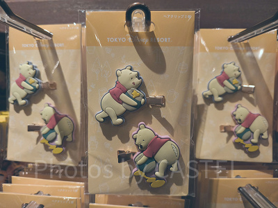 ヘアクリップセット(プーさんはちみつグッズ)