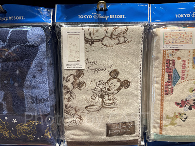 手描きミッキーフェイスタオル