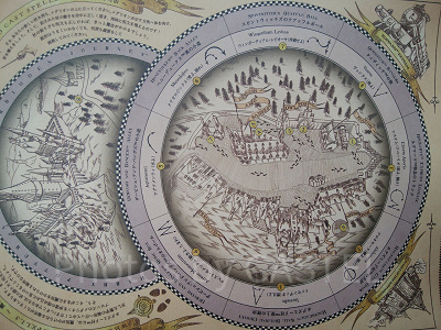 ハリーポッターエリアの地図