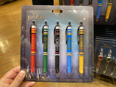 ハリポタグッズ/各寮のジェットストリームペンセット