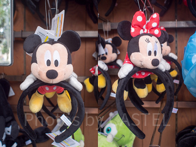 ミッキーぬいぐるみつきカチューシャ