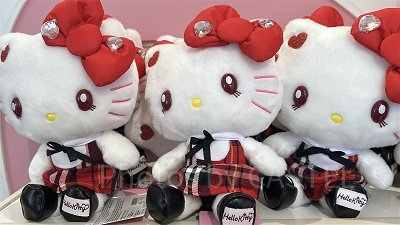 キティのぬいぐるみ