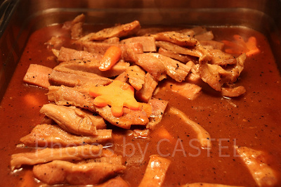 チキンの煮込みに隠れミッキー♪