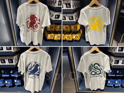 ホグワーツ4寮のTシャツ