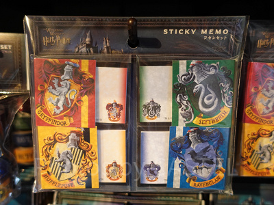 ハリーポッターグッズ/ホグワーツ付箋セット