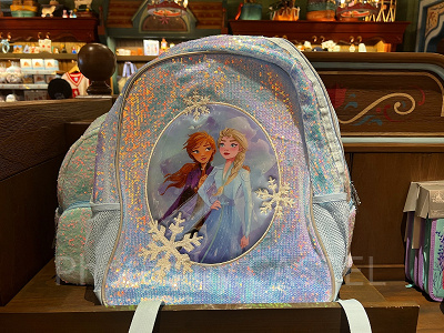 香港ディズニーアナ雪グッズ:アナとエルサのリュックサック