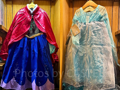 香港ディズニーアナ雪グッズ：子供向けドレス「アナと雪の女王」（アナ／エルサ）