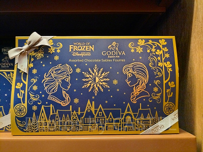 香港ディズニーアナ雪グッズ:【GODIVAコラボ】チョコレートサブレ(L)